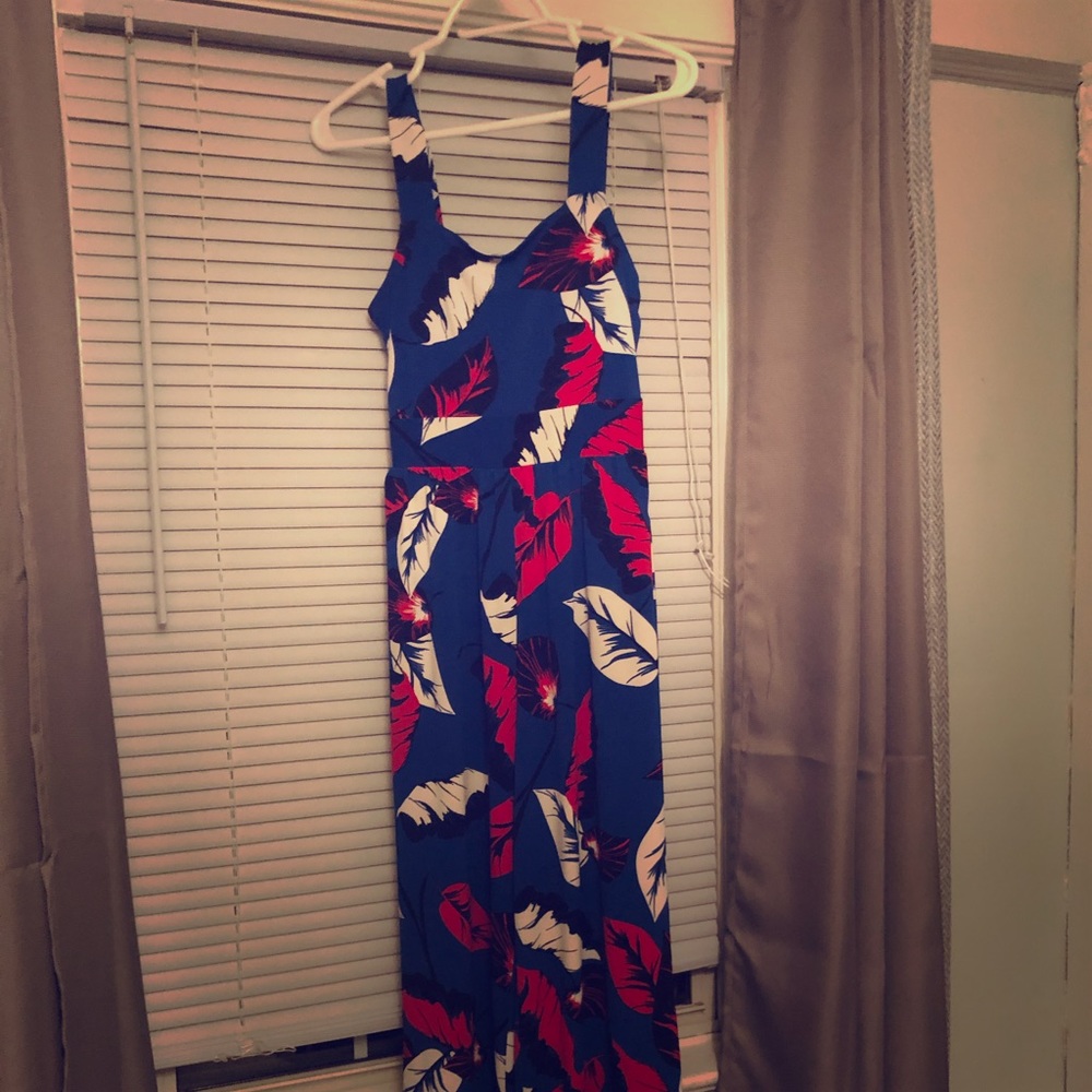 Express Floral Jumpsuit NWT